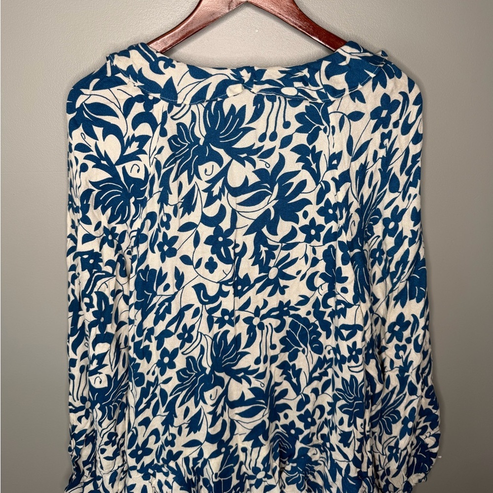 Free People Rebecca Floral Print Ruffle Dress - Picture 8 of 12
